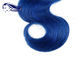 몸 파 파란 옴버 색깔 머리 100 페루 사람 머리 직물 뭉치 협력 업체